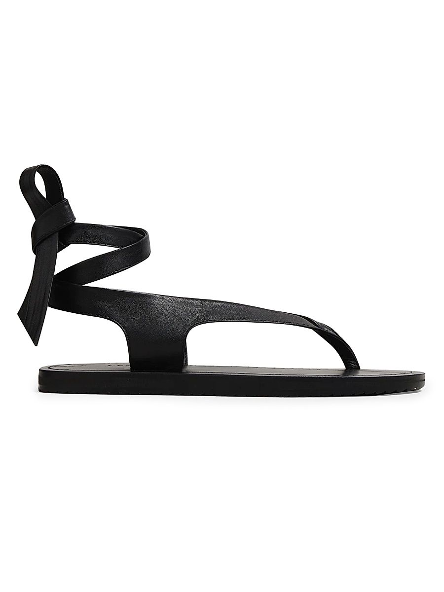 Women's Elmer Ankle Tie Sandals - Black - Size 11