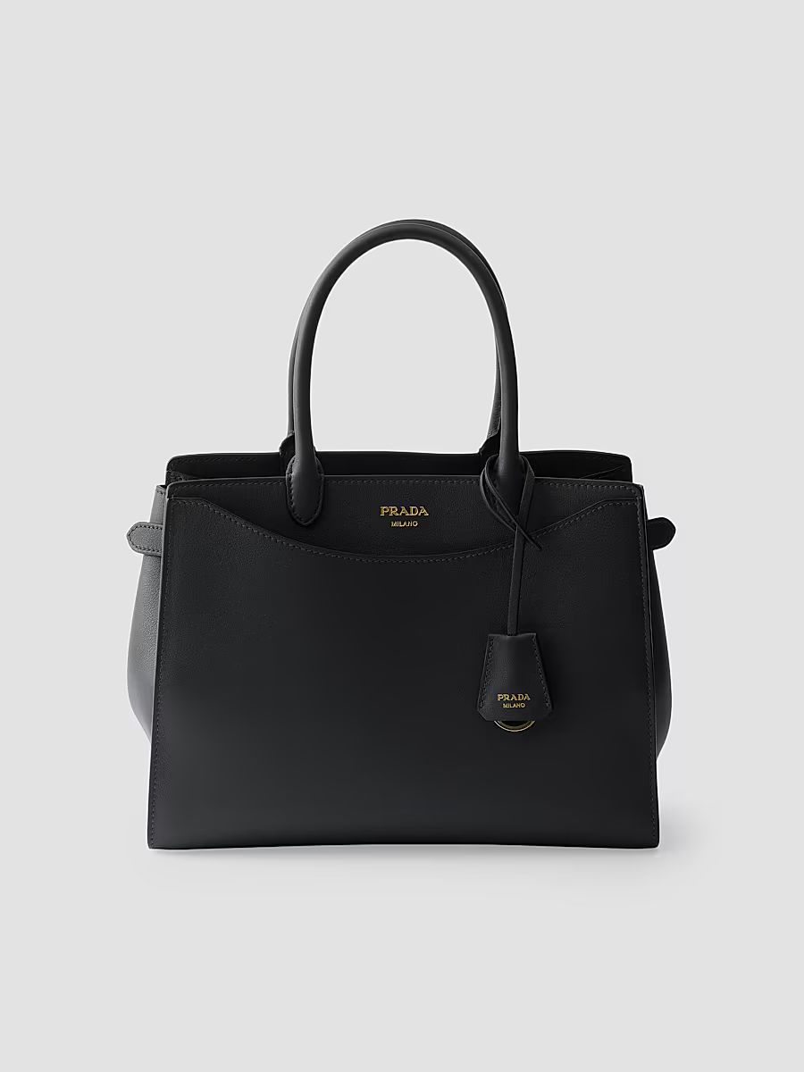 Women's Prelude Large Leather Top Handle Bag - Black