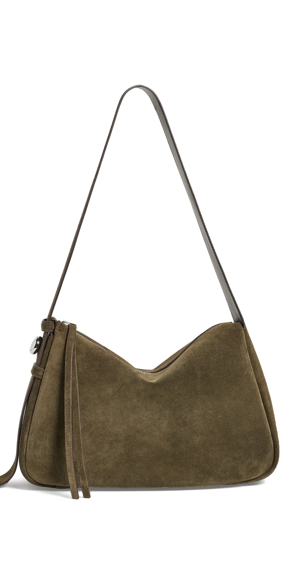 Tory Burch Romy Suede Shoulder Bag Leccio One Size