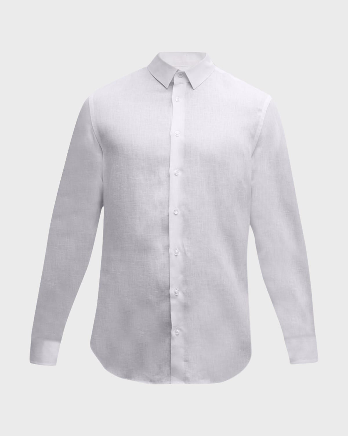 Men & apos;s Solid Linen Sport Shirt