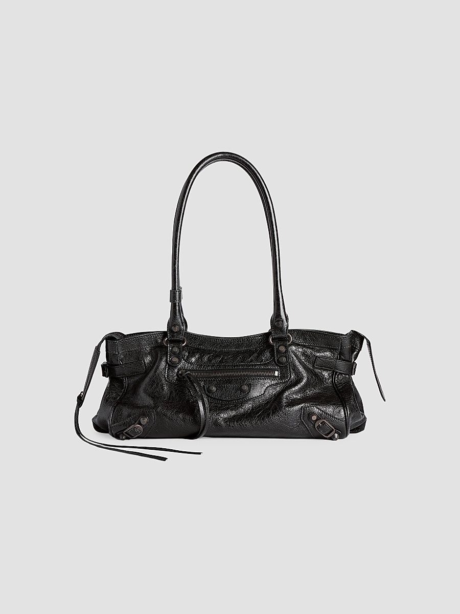 Balenciaga Women's Le City Top Handle East-West Bag - Black