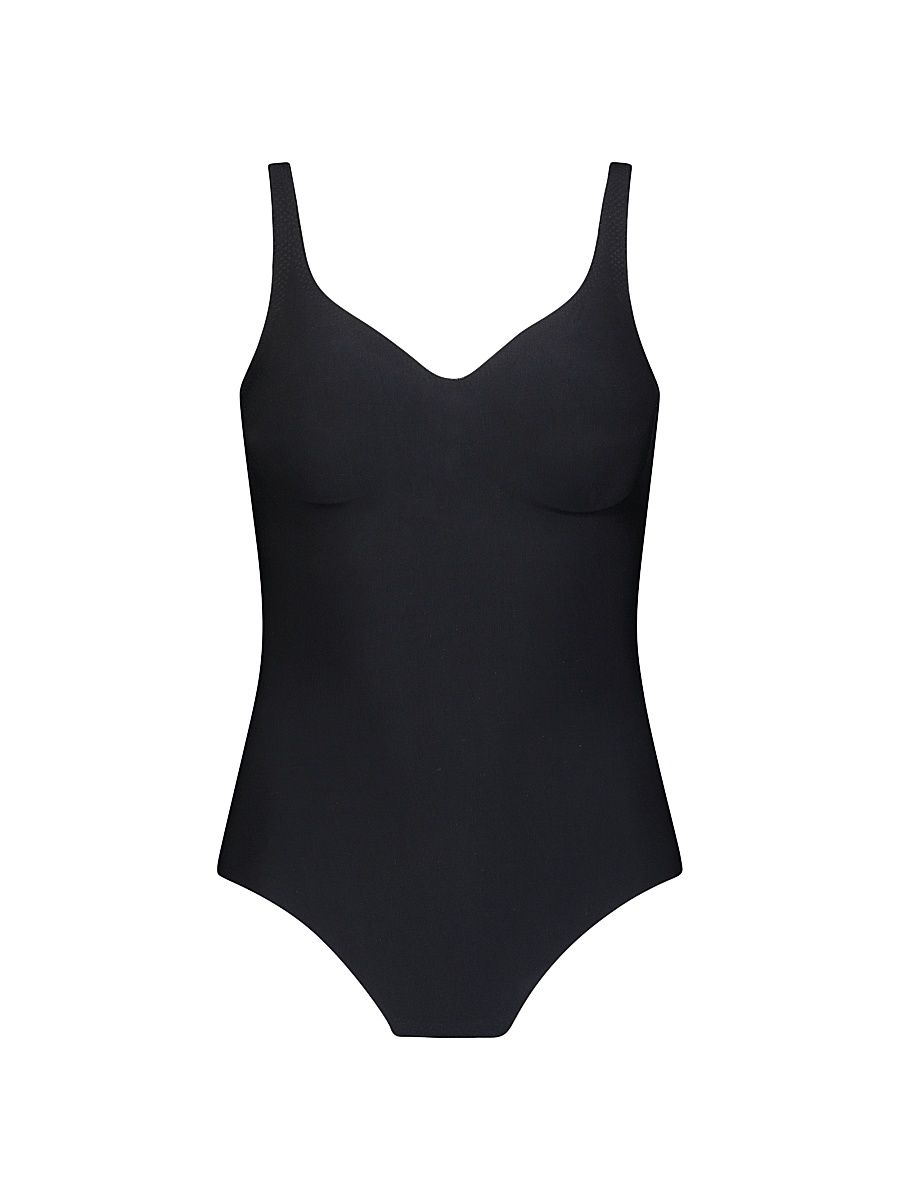 Women's Butter Soft Support Sleeveless Bodysuit - Black - Size XL