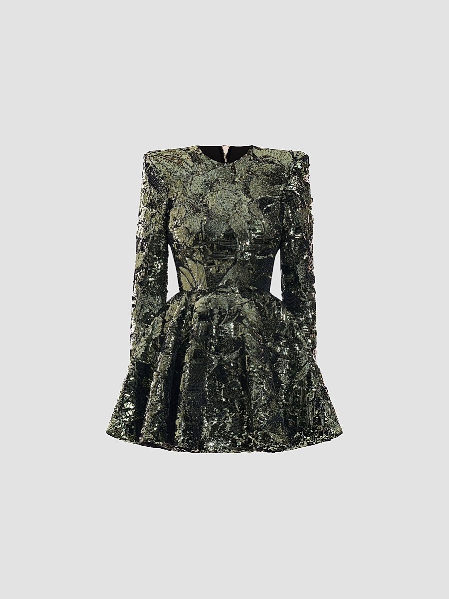 Women's This Is Not Her Mini Dress - Olive - Size 10