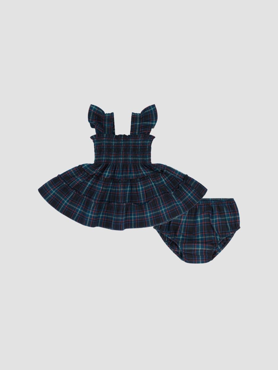 Hill House Home Women's Baby Girl's Ellie Nap Dress - Jewel Tartan - Size 6 Months