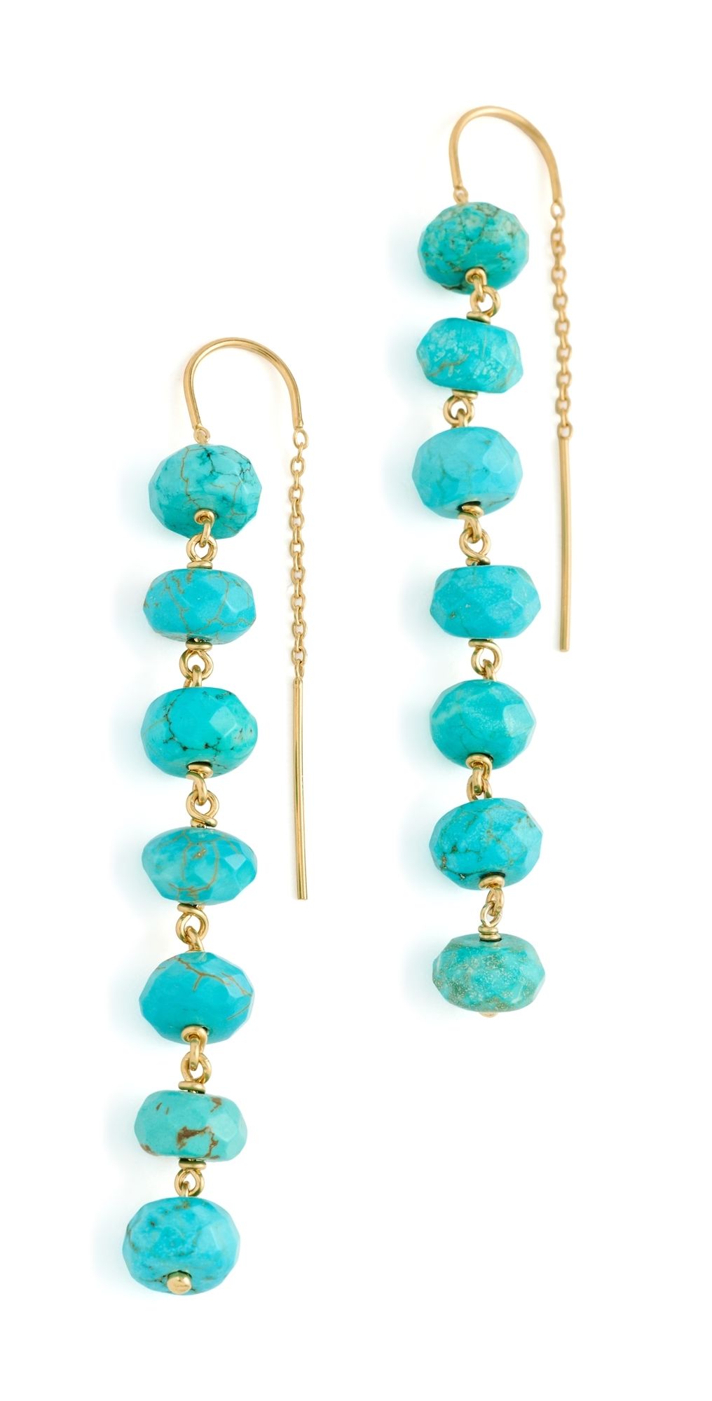 Chan Luu Ladder Earrings Turquoise One Size