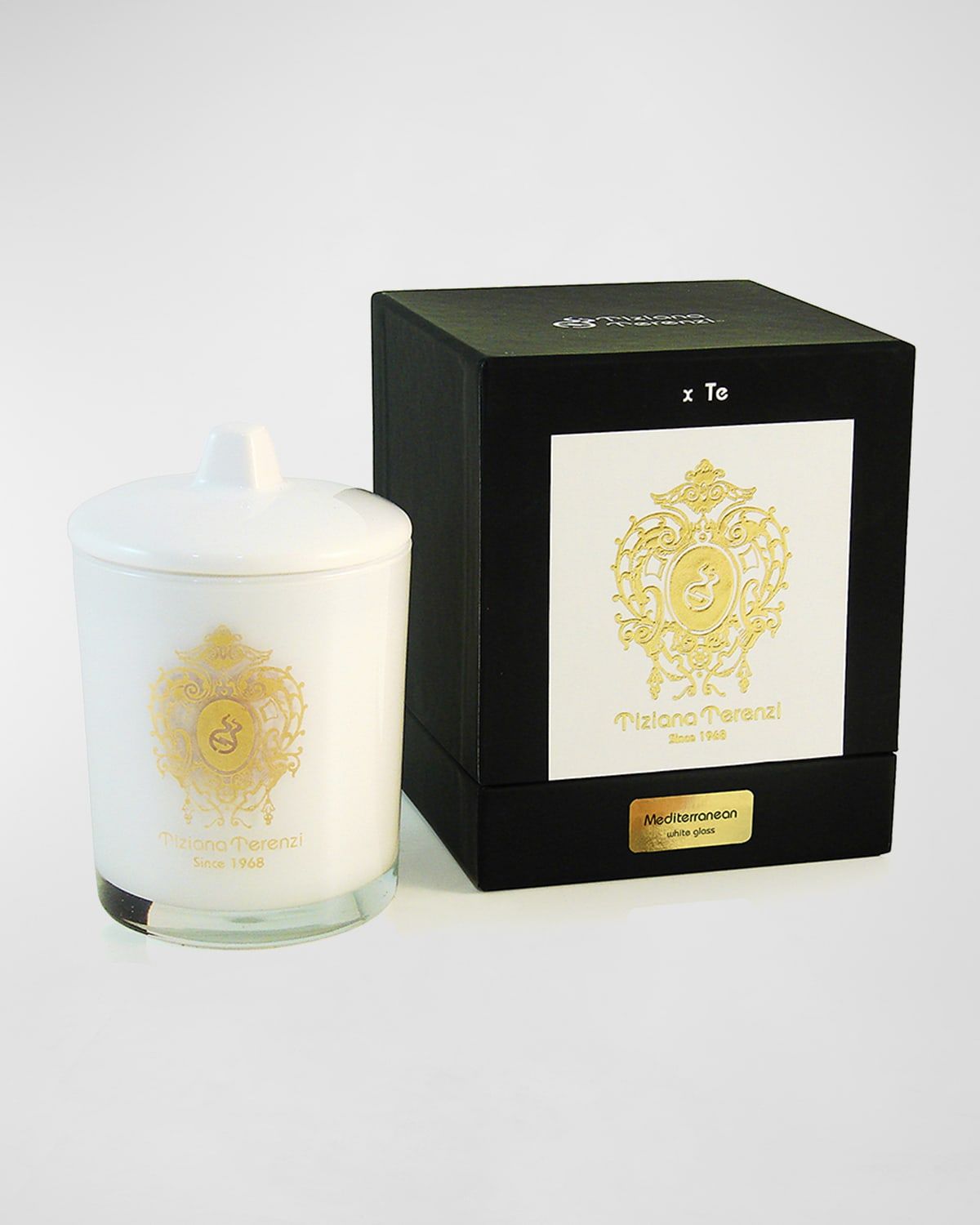 17.6 oz. Mediterranean White Maxi Glass Candle