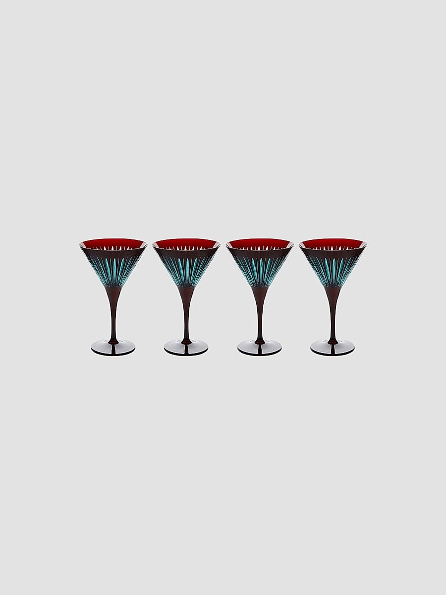 Prism 4-Piece Martini Glass Set