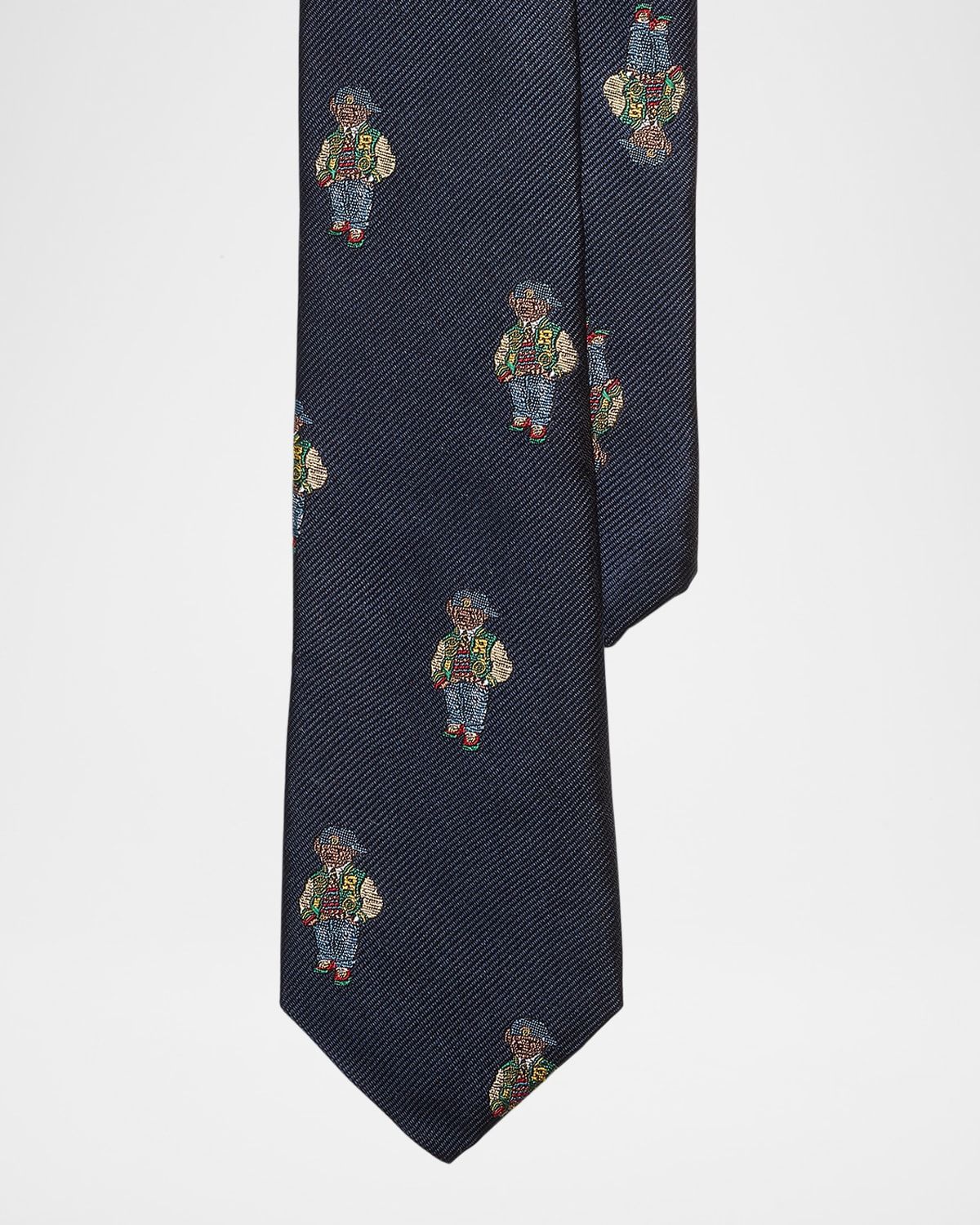 Boy & apos;s Polo Bear Printed Necktie, Size 4-7