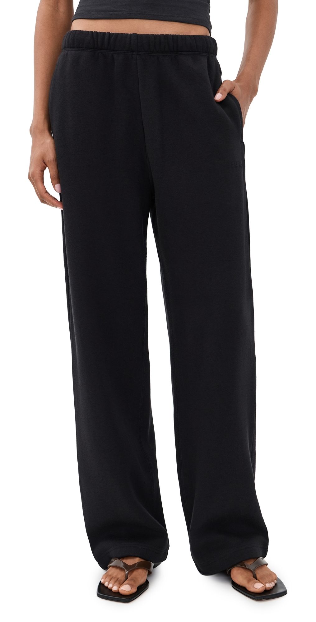 SKIMS Classic Straight Leg Pants Onyx XS