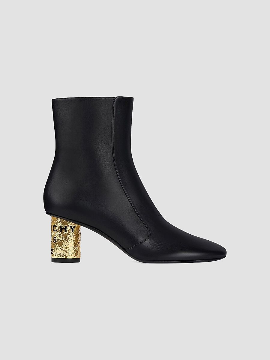 Givenchy Women's Tape Ankle Boots in Leather - Black - Size 11