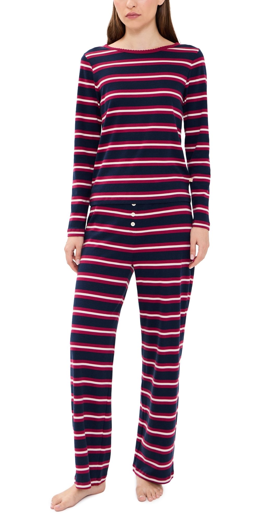 Cozyland by Morgan Lane Ellie Pajama Set Rugby L