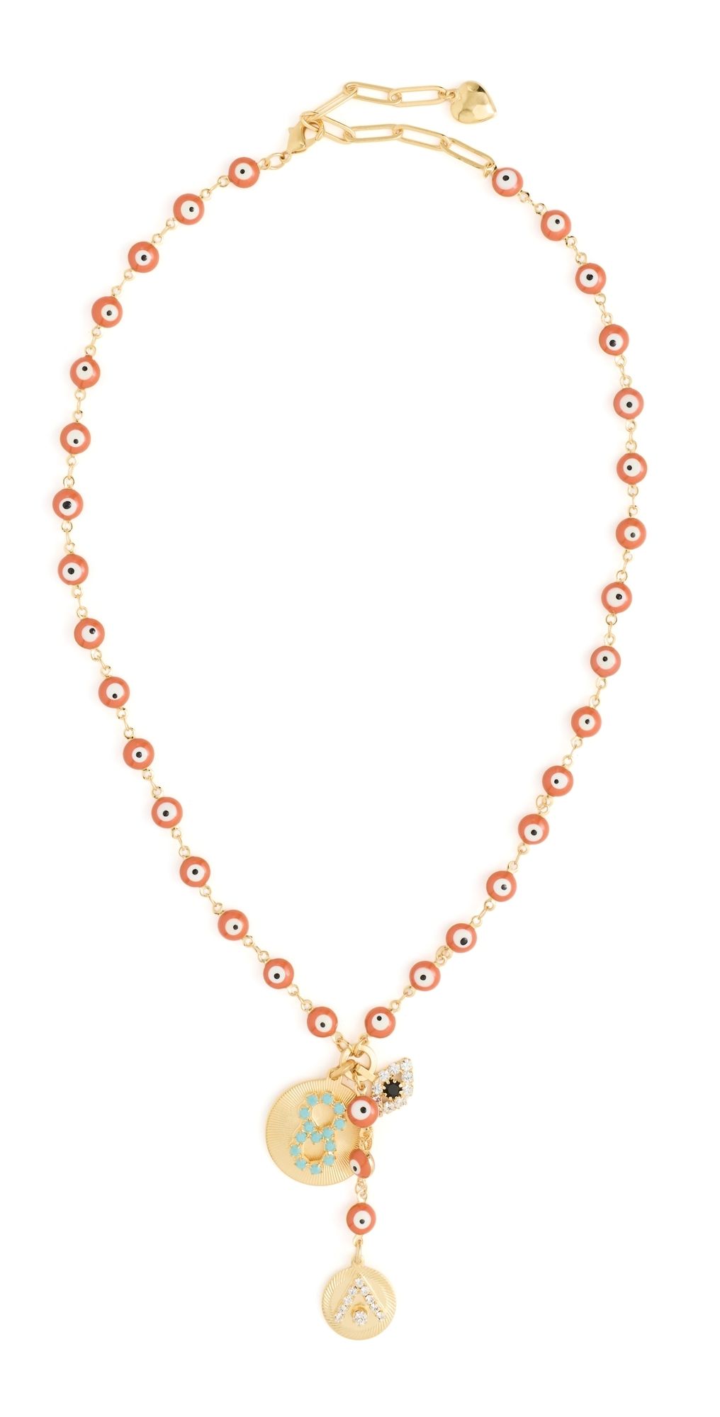 Elizabeth Cole Galia Necklace Orange One Size