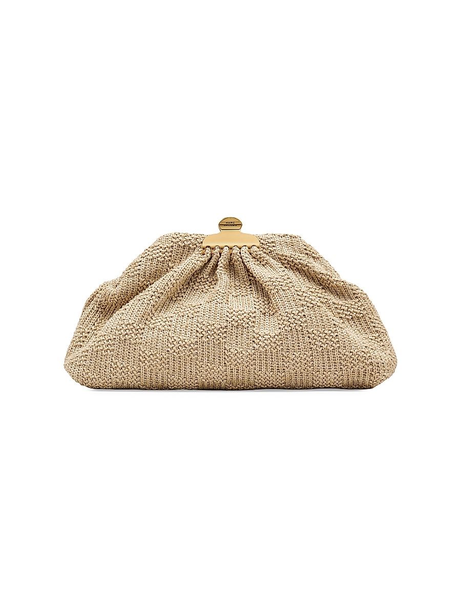 Women's The Woven Glam Clutch - Natural