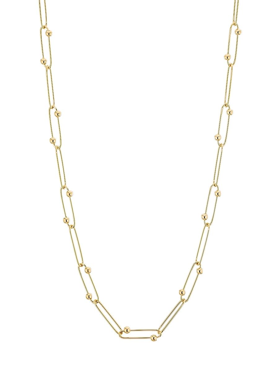 Women's Tiny Treasures 18K Yellow Gold Ball Chain Necklace - Yellow Gold