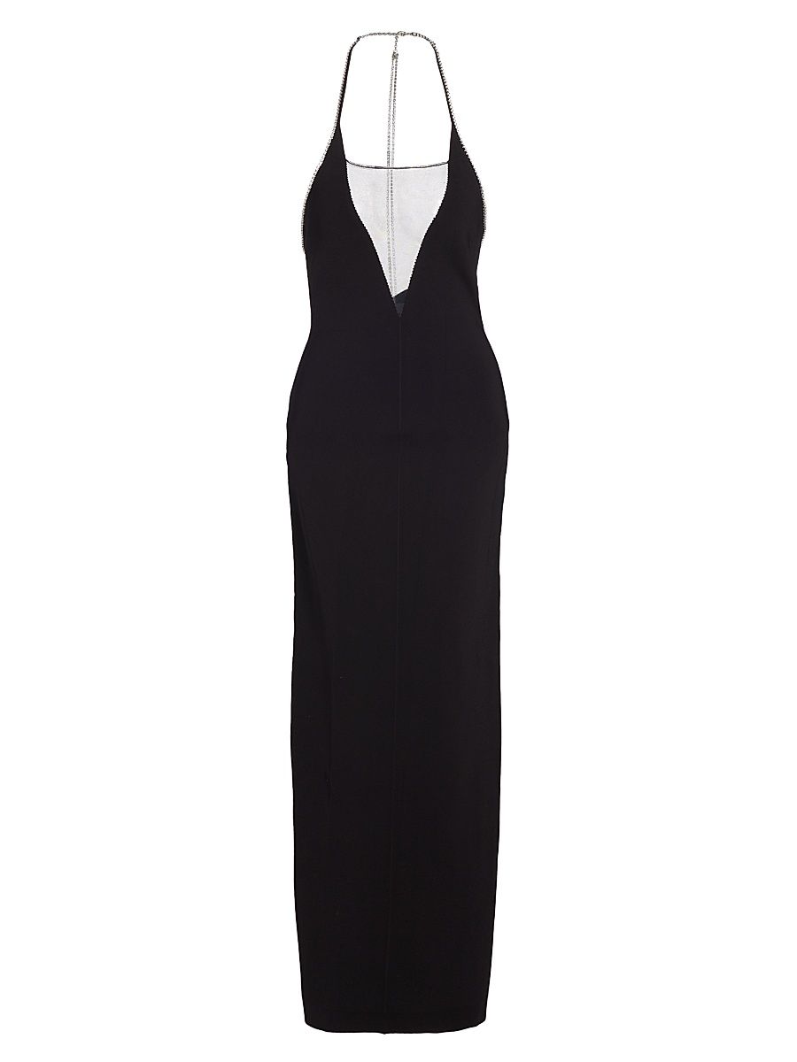Women's Stella Crystal Maxi Dress - Black - Size Medium