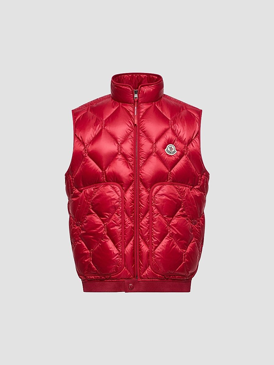 Men's Erelia Puffer Vest - Dark Red - Size XXXL