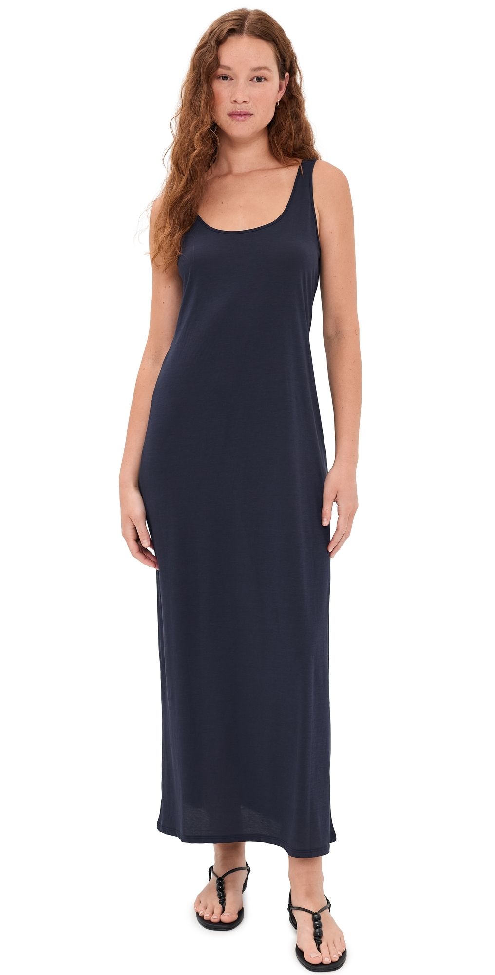 Leset Milo Scoop Tank Dress Midnight M