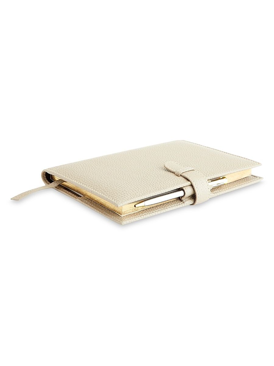 Royce New York Executive Leather Weekly Planner - Cobalt