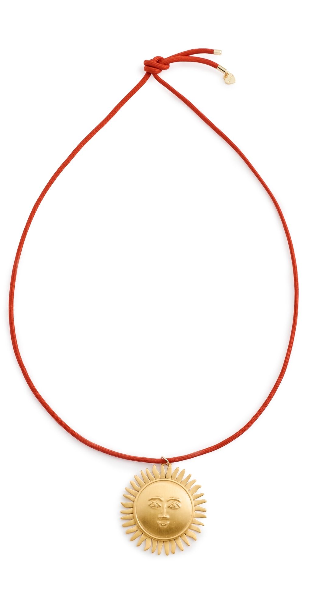 HART Sun Medallion Necklace Red One Size
