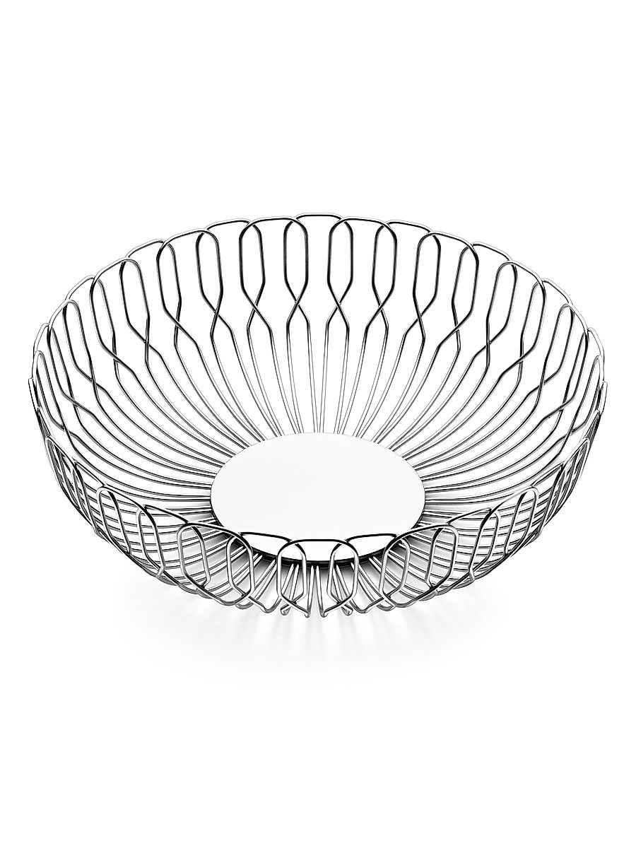 Alfredo Stainless Steel Bread Basket - Size Large