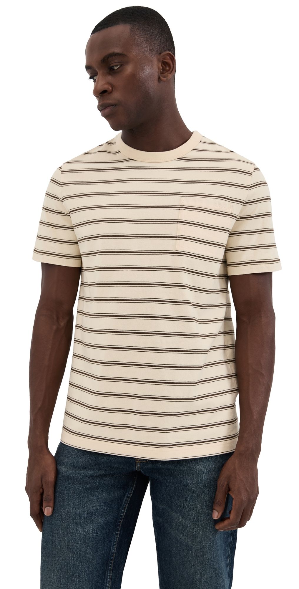 A. P.C. Manches Courtes Ray T-Shirt Aad Ecru XXL