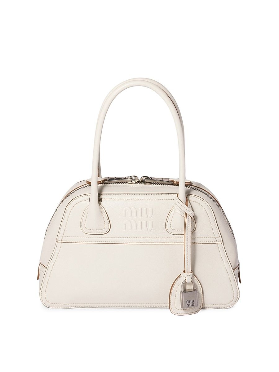 Women's Vivant Nappa Leather Top Handle Bag - Beige Khaki