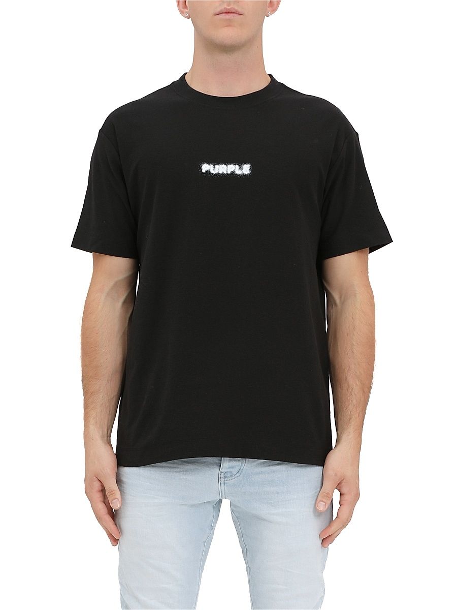 Men's Logo Cotton Jersey T-Shirt - Black - Size Large
