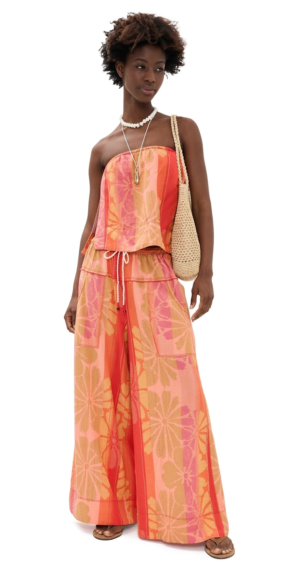 Free People Devella Set Summer Combo L