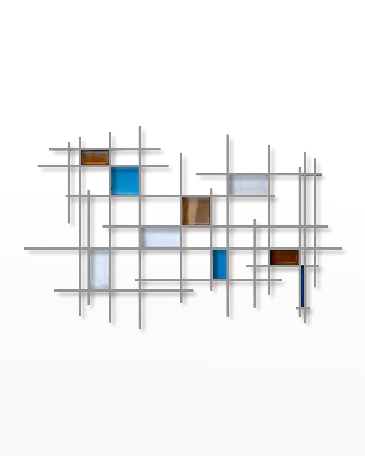 Glass and Metal Wall Sculpture