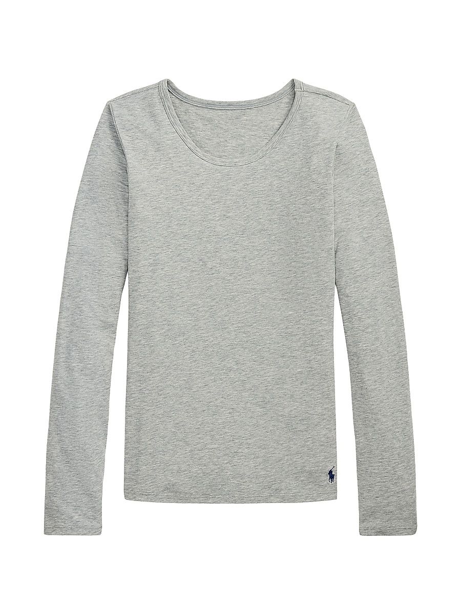 Women's Base Layer Heathered Stretch-Cotton T-Shirt - Heather Grey - Size XS