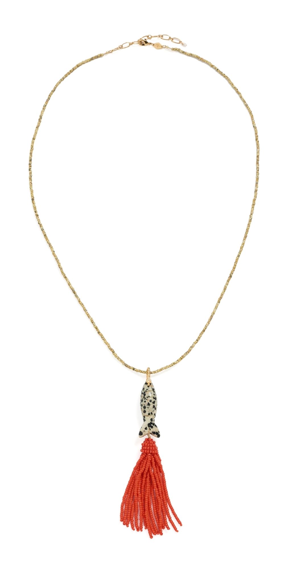 Anni Lu Tassel Fishy Necklace Dalmation One Size