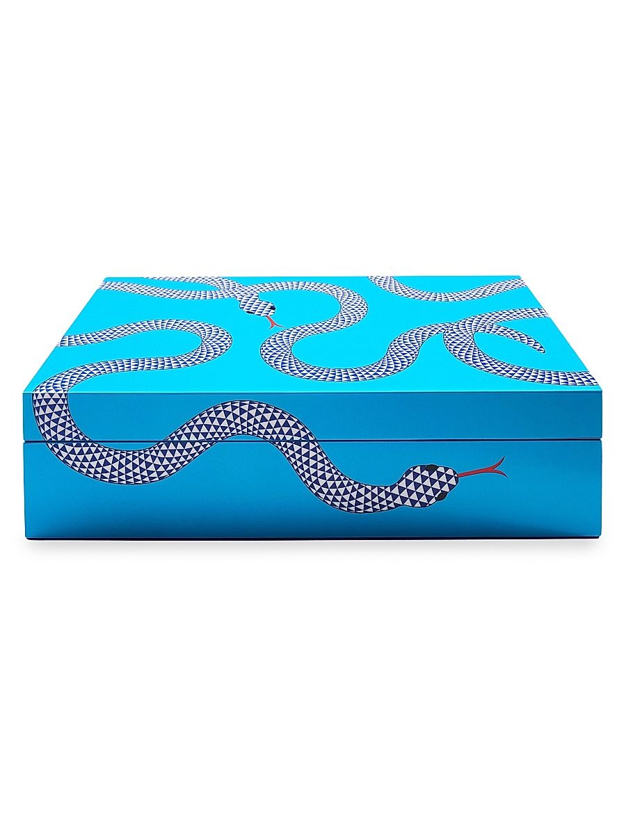 Eden Lacquer Small Box - Blue - Size Small