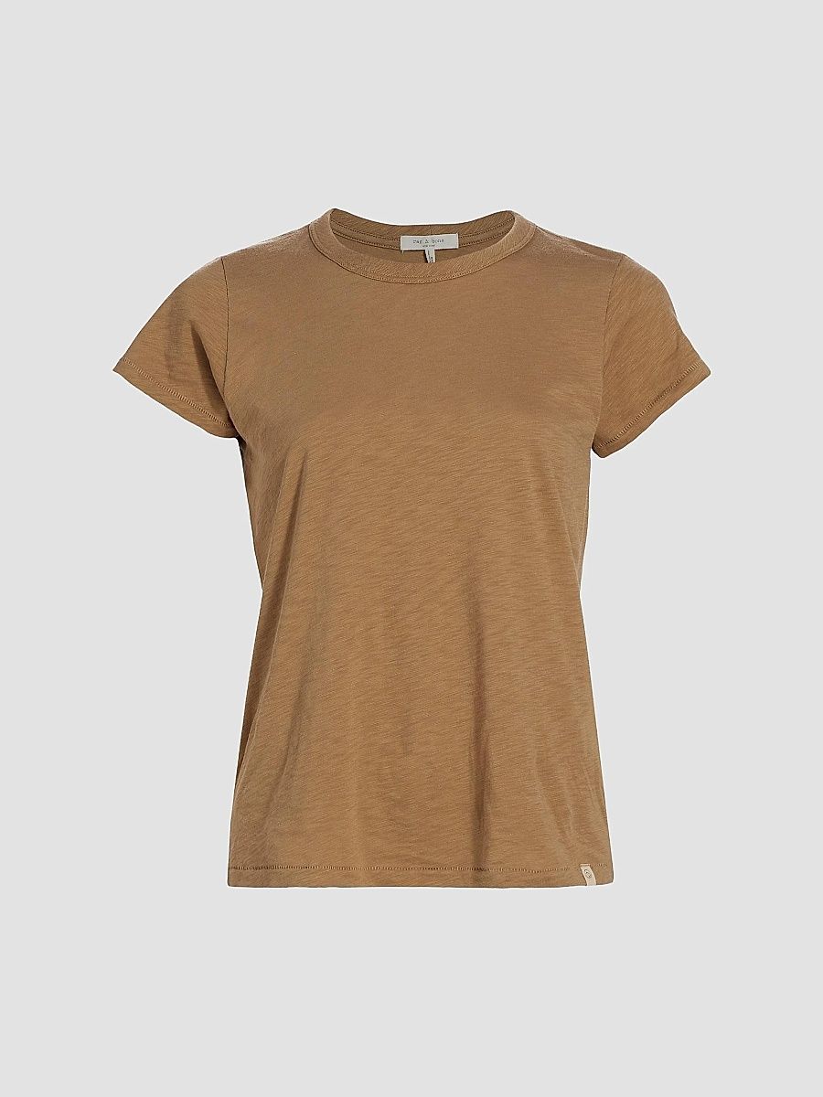 rag & bone Women's The Slub Cotton T-Shirt - Khaki - Size XS
