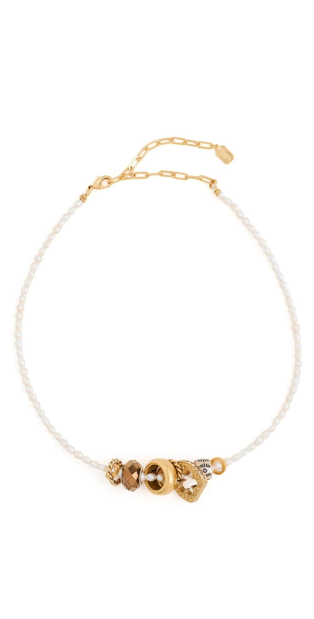 Elizabeth Cole Ines Necklace Pearl One Size