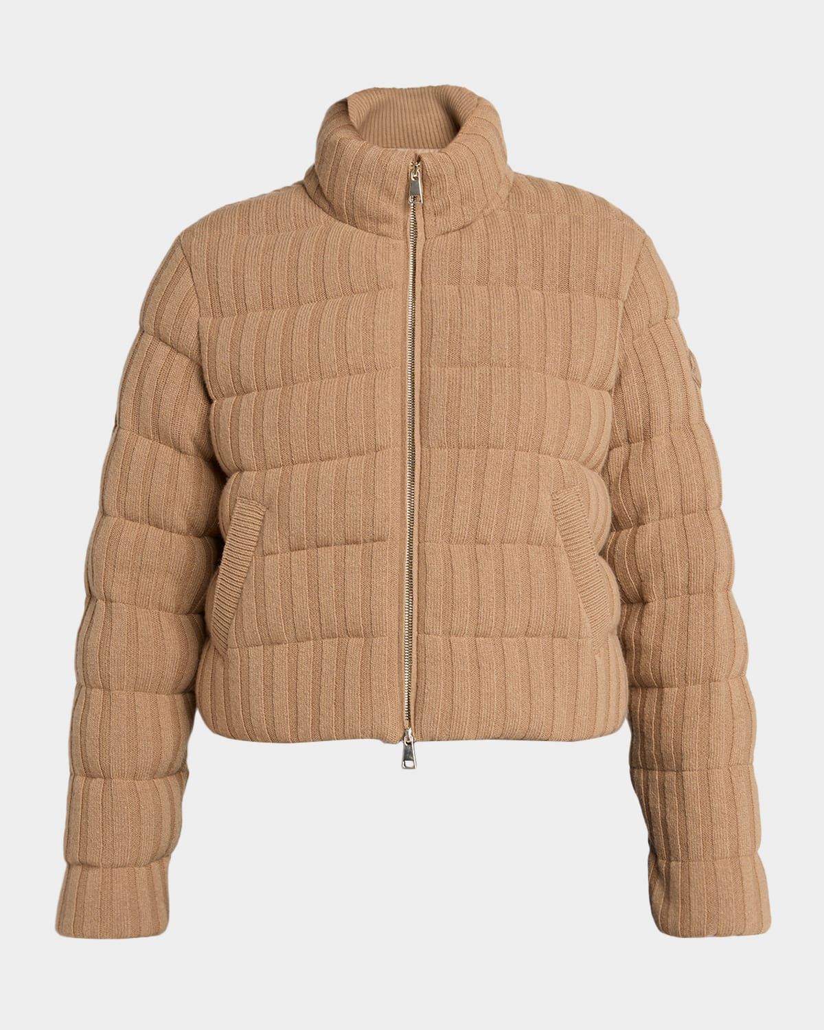 Wool & Cashmere Blend Padded Cardigan