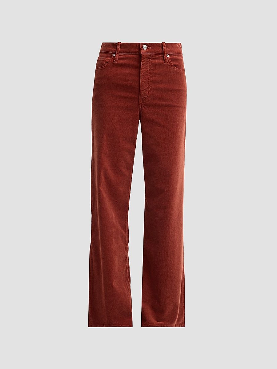 Women's Le Slim Palazzo Corduroy Jeans - Wine - Size 32