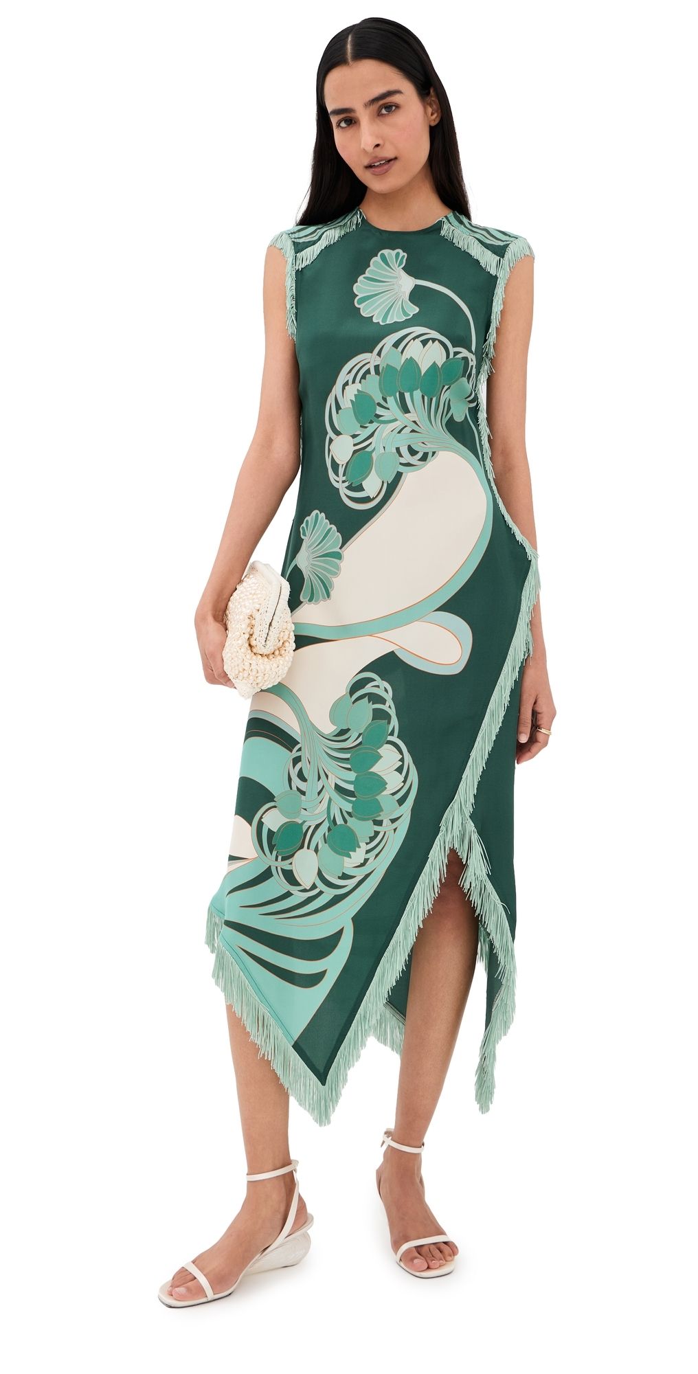 La DoubleJ Scarf Silk Dress Blooming Tulip Placee XL