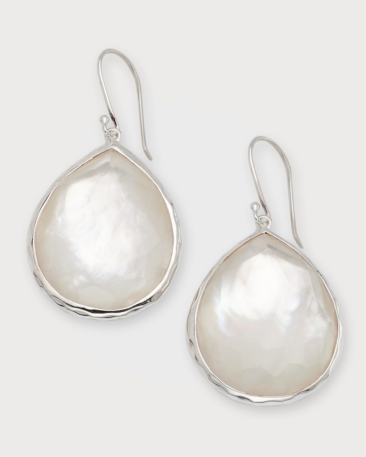 Large Teardrop Earrings in Sterling Silver