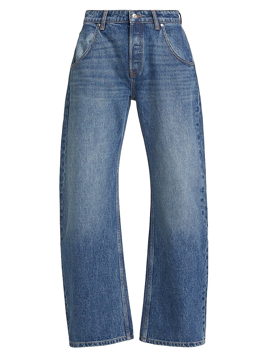 Women's Enzo Mid-Rise Barrel Jeans - Hendrix - Size 32