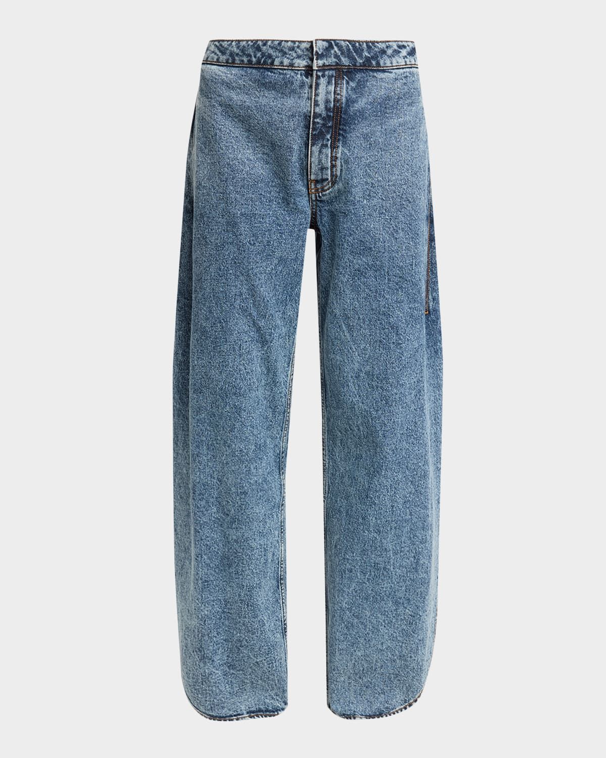 Denim Petal Pants