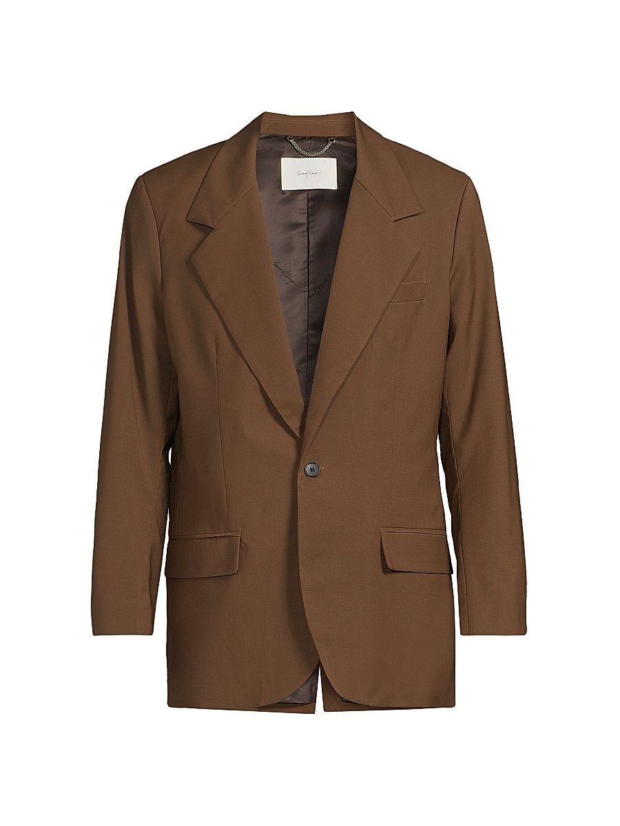 Men's Backseat Bingo Wool Blazer - Brown - Size 42