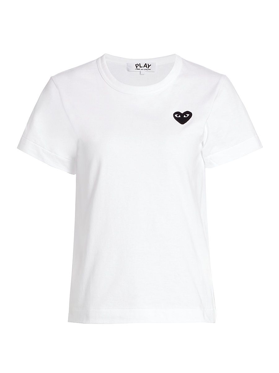 Women's Heart T-Shirt - White - Size XS