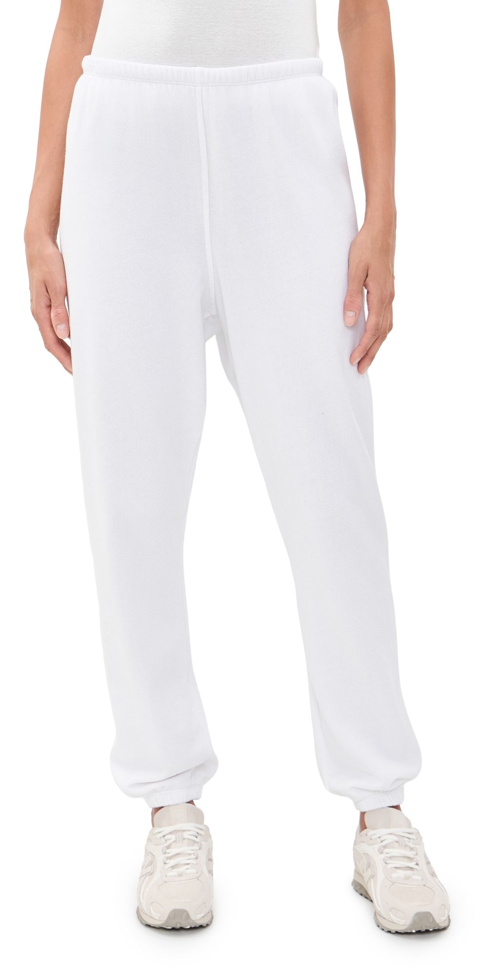 perfectwhitetee Johnny French Terry Easy Sweatpants White L