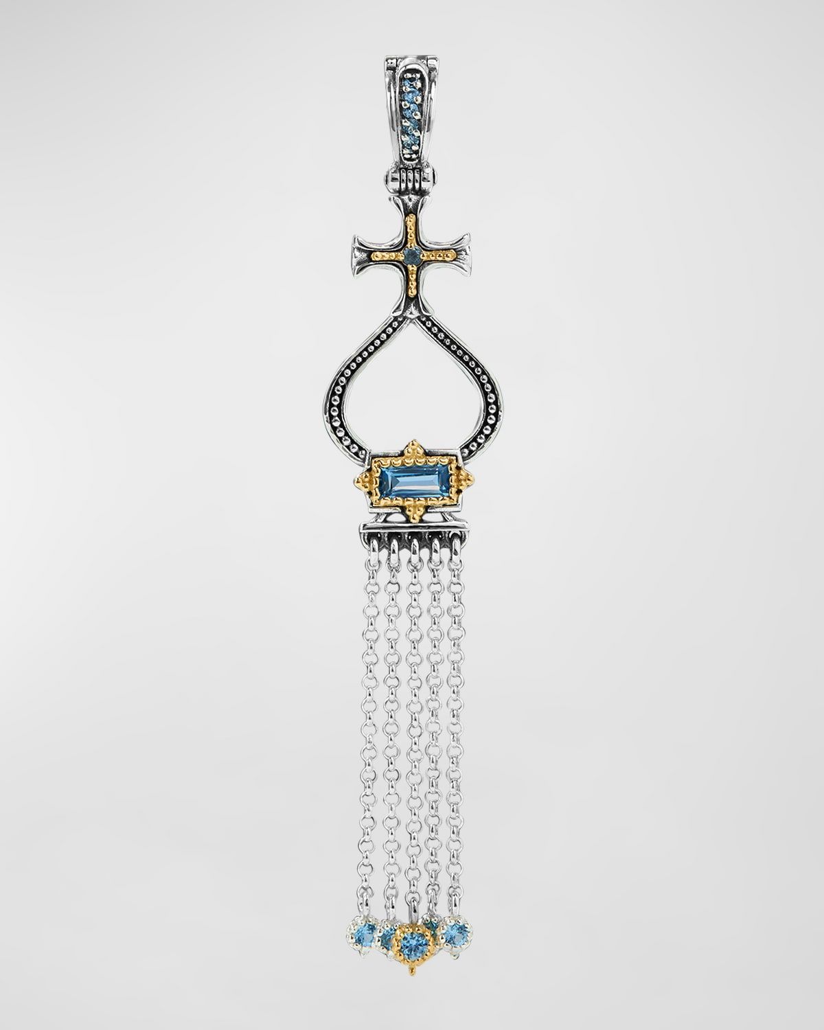 Dome Spinel Tassel Pendant