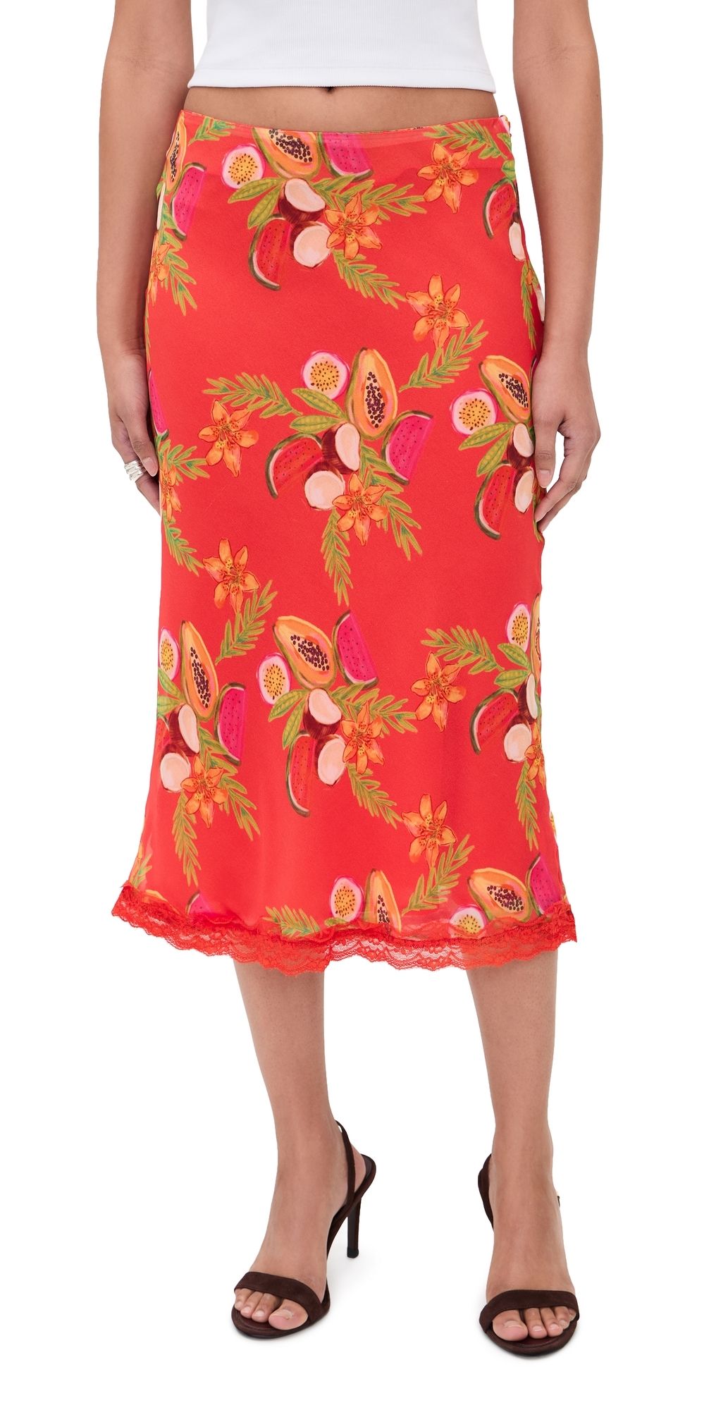 Bailey Rose Papaya Skirt Papaya S