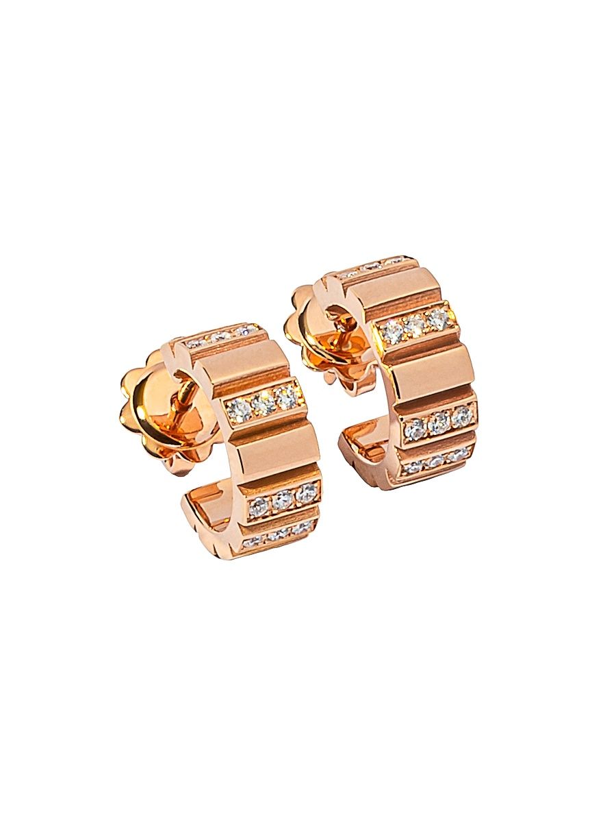 Women's Riflessi 18K Rose Gold & 0.38 TCW Diamond Huggies - Rose Gold