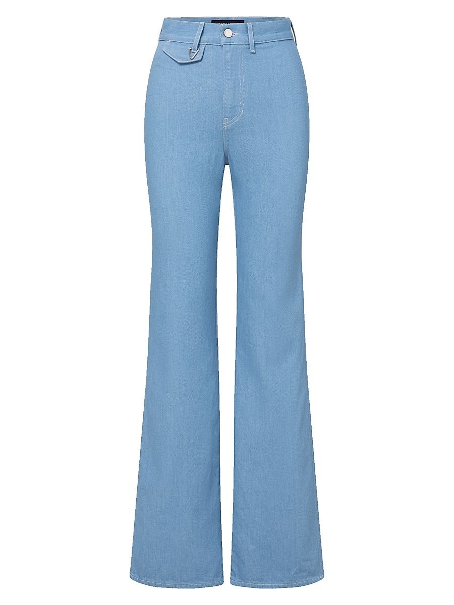 Women's Crosbie High-Rise Wide-Leg Denim Pants - Bayside - Size 32