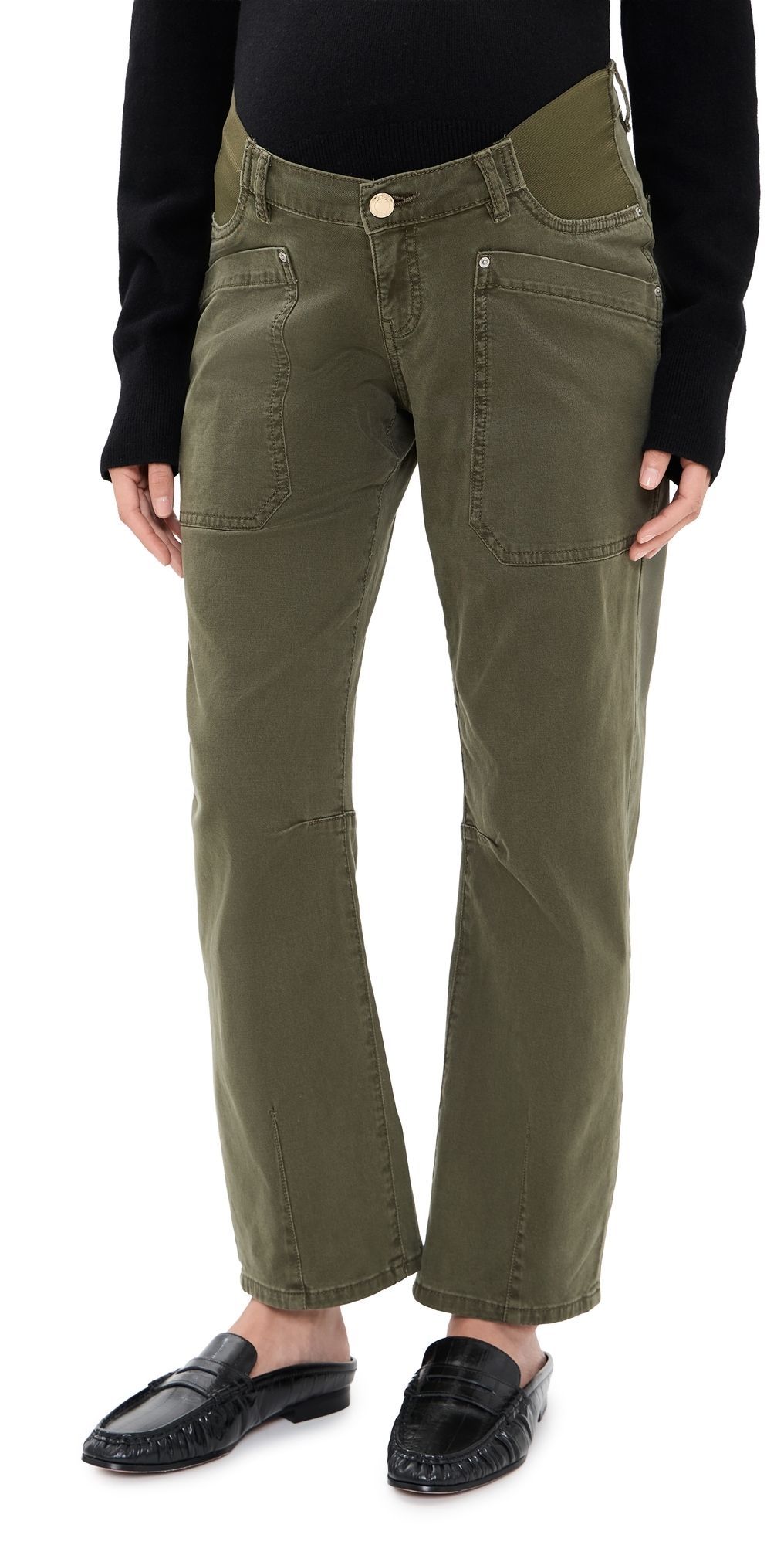 DL1961 Bilie Easy Barrel Maternity Pants Pine 28