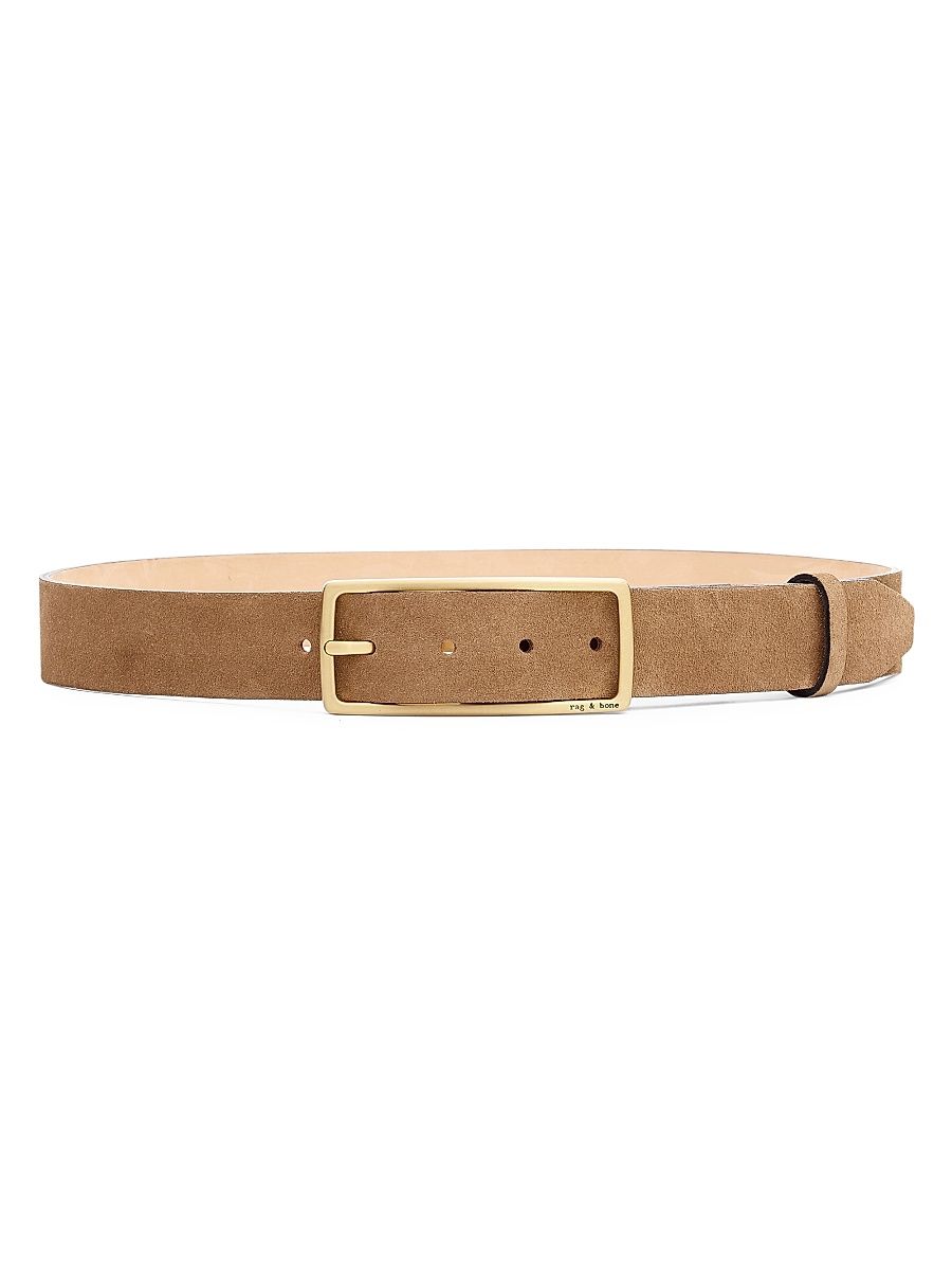 rag & bone Women's Rebound Suede Belt - Camel - Size Large