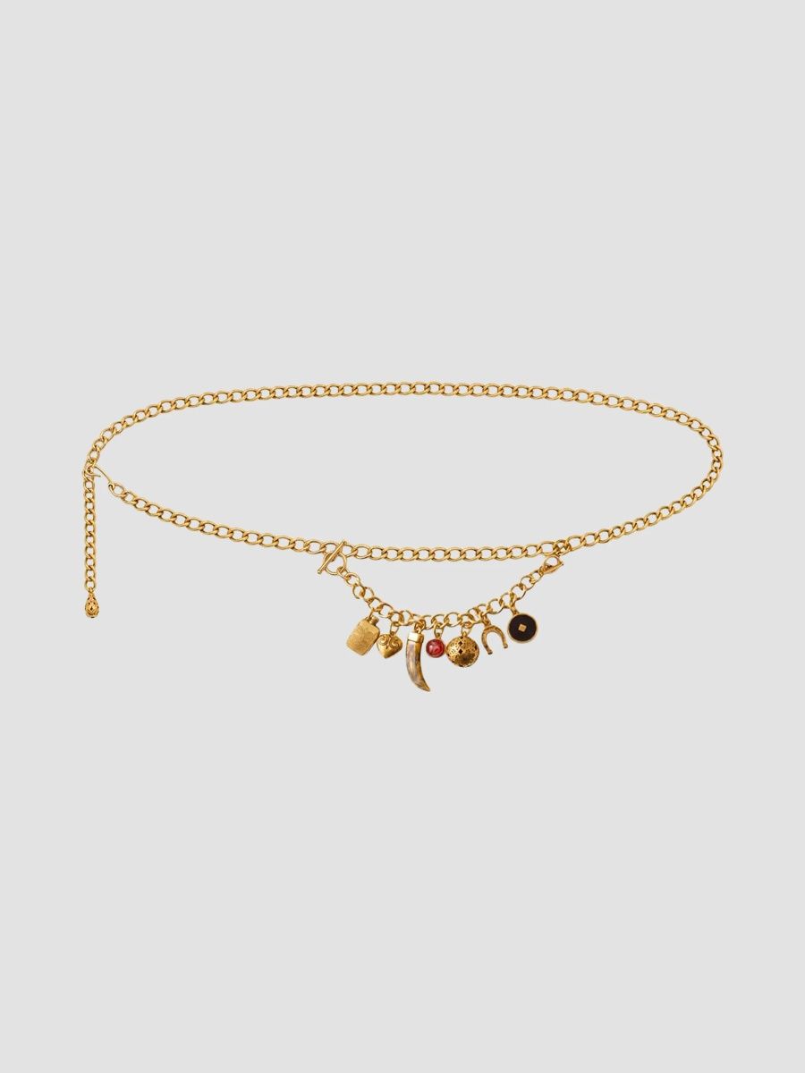 Veronica Beard Women's Western Chain Belt - Gold